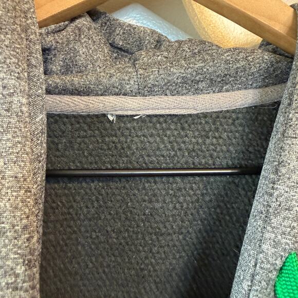 Notre Dame University Classic Logo Hoodie Sweatshirt Gray Unisex Size Small - Picture 3 of 6